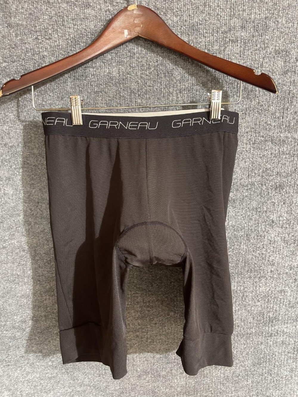 Garneau Cycling Shorts Mens XL Black Padded Chamois 8 Inseam Bike Compression